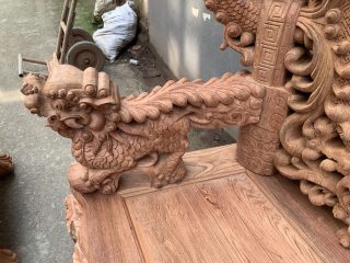 Bộ Rồng Đỉnh tay 14 siêu vip gỗ Hương đá Bộ Rồng Đỉnh tay 14 siêu vip gỗ Hương đá 15