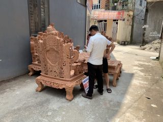 Bộ Rồng Đỉnh tay 14 siêu vip gỗ Hương đá Bộ Rồng Đỉnh tay 14 siêu vip gỗ Hương đá 21