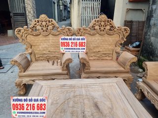 Bộ Louis Hoàng Gia 10 món gỗ Gụ Bộ Louis Hoàng Gia 10 món gỗ Gụ 12