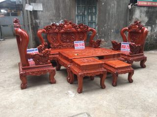 Bộ Minh Quốc Nghê Phượng tay cột 14 gỗ Hương đá Bộ Minh Quốc Nghê Phượng tay cột 14 gỗ Hương đá 14