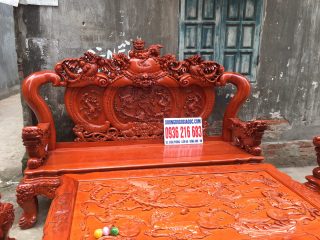 Bộ Minh Quốc Nghê Phượng tay cột 14 gỗ Hương đá Bộ Minh Quốc Nghê Phượng tay cột 14 gỗ Hương đá 17