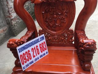 Bộ Minh Quốc Nghê Phượng tay cột 14 gỗ Hương đá Bộ Minh Quốc Nghê Phượng tay cột 14 gỗ Hương đá 15