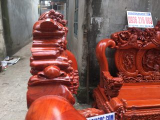 Bộ Minh Quốc Nghê Phượng tay cột 14 gỗ Hương đá Bộ Minh Quốc Nghê Phượng tay cột 14 gỗ Hương đá 19