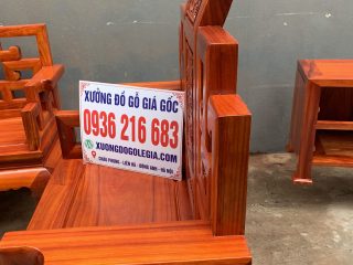 Bộ Sơn Thủy gỗ Hương đỏ 6 món chân 14 Bộ Sơn Thủy gỗ Hương đỏ 6 món chân 14 12