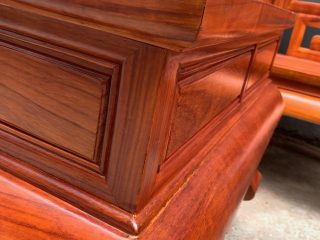 Bộ Sơn Thủy gỗ Hương đỏ 6 món chân 14 Bộ Sơn Thủy gỗ Hương đỏ 6 món chân 14 14