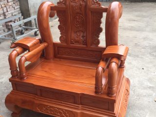 Bộ Tần Thủy Hoàng tay cột 12 gỗ Gõ đỏ nhập khẩu Bộ Tần Thủy Hoàng tay cột 12 gỗ Gõ đỏ nhập khẩu 12