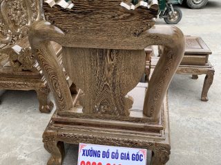 Bộ Minh quốc Nghê Phượng chất liệu gỗ Mun đuôi công 15