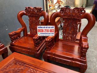 Bộ minh quốc voi cột 12 bộ 10 món gỗ Hương đá hàng siêu vip( Anh Viết - Thái Bình) 27