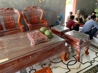 Bộ minh quốc voi cột 12 bộ 10 món gỗ Hương đá hàng siêu vip( Anh Viết - Thái Bình) 19