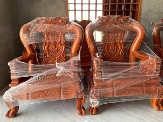 Bộ minh quốc voi cột 12 bộ 10 món gỗ Hương đá hàng siêu vip( Anh Viết - Thái Bình) 22