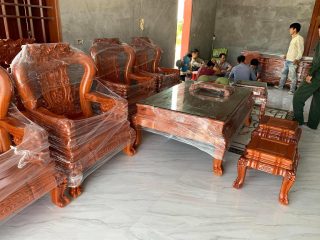 Bộ minh quốc voi cột 12 bộ 10 món gỗ Hương đá hàng siêu vip( Anh Viết - Thái Bình) 23