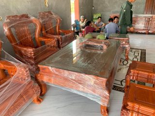 Bộ minh quốc voi cột 12 bộ 10 món gỗ Hương đá hàng siêu vip( Anh Viết - Thái Bình) 24