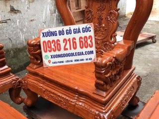 Bộ minh quốc voi 6 món gỗ Hương đá 11