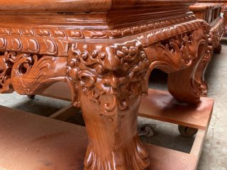 Bộ Rồng Đỉnh 6 món chất liệu gỗ Hương đá 23