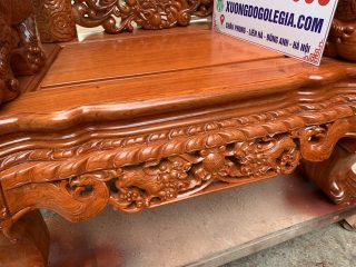 Bộ Rồng Đỉnh 6 món chất liệu gỗ Hương đá 20