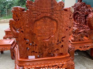 Bộ Rồng đỉnh chất liệu gỗ Hương đá siêu vip 15