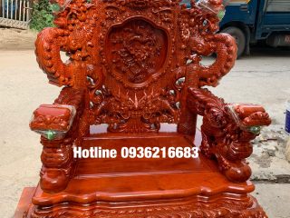 Bộ Rồng đỉnh chất liệu gỗ Hương đá siêu vip 10