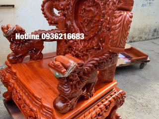 Bộ Rồng đỉnh chất liệu gỗ Hương đá siêu vip 11