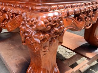 Bộ Rồng đỉnh chất liệu gỗ Hương đá siêu vip 14