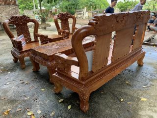 Bộ minh quốc voi gỗ gõ đỏ Bộ minh quốc voi gỗ gõ đỏ 25