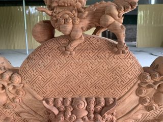 Bộ Rồng Đỉnh 12 món vip gỗ Hương đá 30