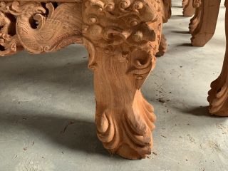 Bộ Rồng Đỉnh 12 món vip gỗ Hương đá 24