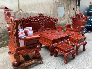 Bộ Hoàng Gia mẫu mới năm 2020 gỗ Hương đỏ Bộ Hoàng Gia mẫu mới năm 2020 gỗ Hương đỏ 17