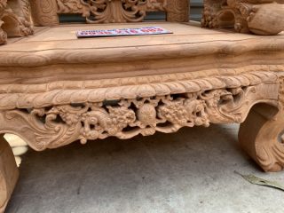 Bộ Rồng Đỉnh vip 12 món Gỗ Gõ Đỏ 50