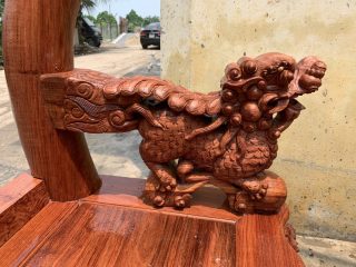 Bộ minh quốc ghê Phượng tay cột 14 gỗ Hương đá bộ 10 món Bộ minh quốc ghê Phượng tay cột 14 gỗ Hương đá bộ 10 món 25