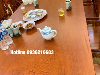 Bộ bàn ăn Chất liệu gỗ Gõ đỏ Bộ bàn ăn Chất liệu gỗ Gõ đỏ 17