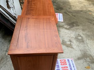 Kệ tivi cột nho con sóc gỗ Hương đá hàng dày 19