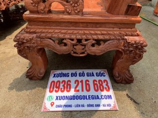 Bộ minh quốc ghê Phượng tay cột 14 gỗ Hương đá bộ 10 món Bộ minh quốc ghê Phượng tay cột 14 gỗ Hương đá bộ 10 món 30