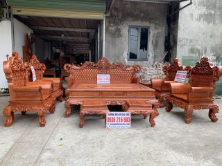 Bộ Hoàng Gia V3 10 món Gỗ Hương Đá Bộ Hoàng Gia V3 10 món Gỗ Hương Đá 16