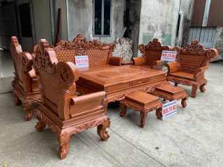Bộ Hoàng Gia V3 10 món Gỗ Hương Đá Bộ Hoàng Gia V3 10 món Gỗ Hương Đá 14