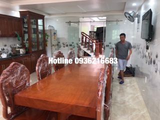 Bàn ăn nguyên khối gỗ Gõ đỏ xẻ từ cây (A Hải ở Hải Phòng) 7