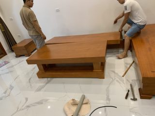 Bộ sofa nguyên khối gỗ Gõ đỏ ( A Huy Bắc Giang) Bộ sofa nguyên khối gỗ Gõ đỏ ( A Huy Bắc Giang) 11