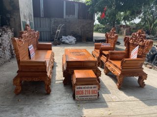 Bộ Louis Hoàng Gia gỗ Gõ đỏ Bộ Louis Hoàng Gia gỗ Gõ đỏ 27