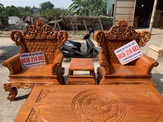 Bộ Louis Hoàng Gia gỗ Gõ đỏ Bộ Louis Hoàng Gia gỗ Gõ đỏ 24