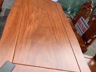 Bộ bàn ăn Hoa Hồng 8 ghế đục 2 mặt gỗ Hương đá Bộ bàn ăn Hoa Hồng 8 ghế đục 2 mặt gỗ Hương đá 16