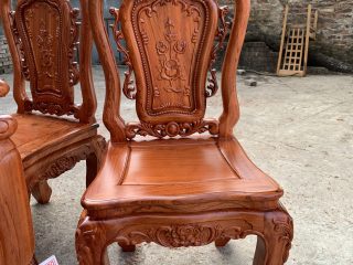 Bộ bàn ăn Hoa Hồng 8 ghế đục 2 mặt gỗ Hương đá Bộ bàn ăn Hoa Hồng 8 ghế đục 2 mặt gỗ Hương đá 14