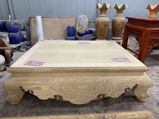 Sập chân quỳ gỗ Cẩm vàng 25