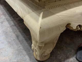 Sập chân quỳ gỗ Cẩm vàng 23