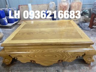 Sập chân quỳ gỗ Cẩm vàng 21