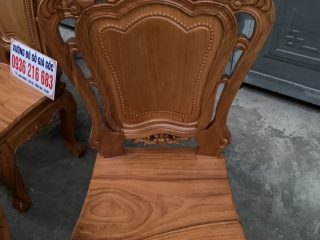 Bộ bàn ăn 6 ghế Louis 1 bàn gỗ Gõ đỏ mặt ván tràn dày 3cm Bộ bàn ăn 6 ghế Louis 1 bàn gỗ Gõ đỏ mặt ván tràn dày 3cm 18