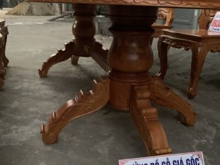 Bộ bàn ăn 6 ghế Louis 1 bàn gỗ Gõ đỏ mặt ván tràn dày 3cm Bộ bàn ăn 6 ghế Louis 1 bàn gỗ Gõ đỏ mặt ván tràn dày 3cm 17