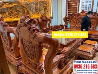 Bộ Nghê Đỉnh VIP cột 14 gỗ Hương ( A Huỳnh Hà Nội) Bộ Nghê Đỉnh VIP cột 14 gỗ Hương ( A Huỳnh Hà Nội) 15