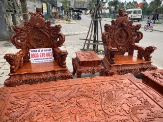 Bộ Rồng Đỉnh VIP tay cột 14 gỗ Hương ( A Trọng Hải Dương) Bộ Rồng Đỉnh VIP tay cột 14 gỗ Hương ( A Trọng Hải Dương) 14