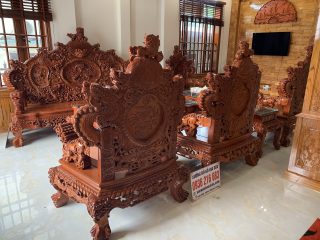 Bộ Rồng Đỉnh Vip gỗ Hương ( AC Trọng Nguyệt Hải Dương) Bộ Rồng Đỉnh Vip gỗ Hương ( AC Trọng Nguyệt Hải Dương) 14