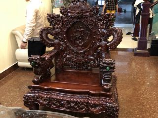 Bộ Rồng Đỉnh 6 món gỗ Hương Đỏ Lào ( A Ánh TP Bắc Ninh) 12