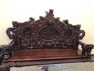 Bộ Rồng Đỉnh 6 món gỗ Hương Đỏ Lào ( A Ánh TP Bắc Ninh) 11